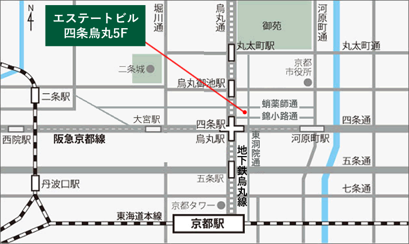 アクセスマップAccess map 自動車の場合