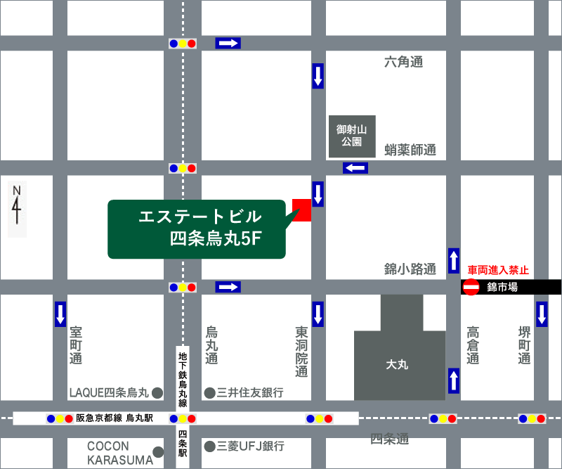 アクセスマップAccess map 自動車の場合